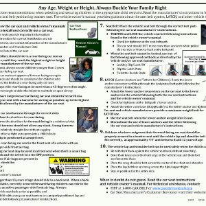 TIPP: Any Age, Weight or Height / Make Safe Choices When Buckling Up