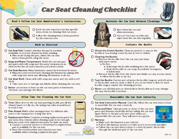 TIPP: Car Seat Cleaning Checklist / Car Seat Expiration Dates, Recalls, and Replacement Information
