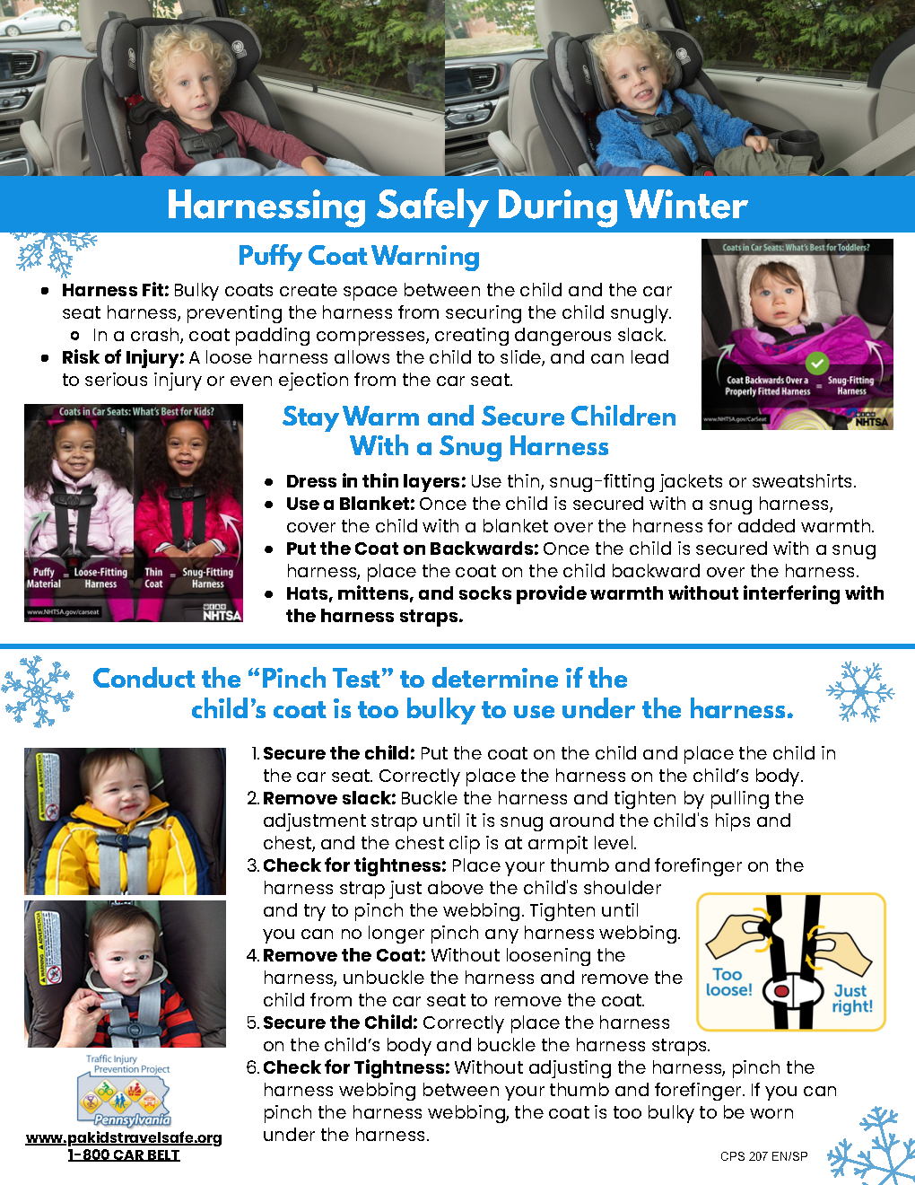 TIPP: Harnessing Safely During Winter / Sujeción segura durante el invierno