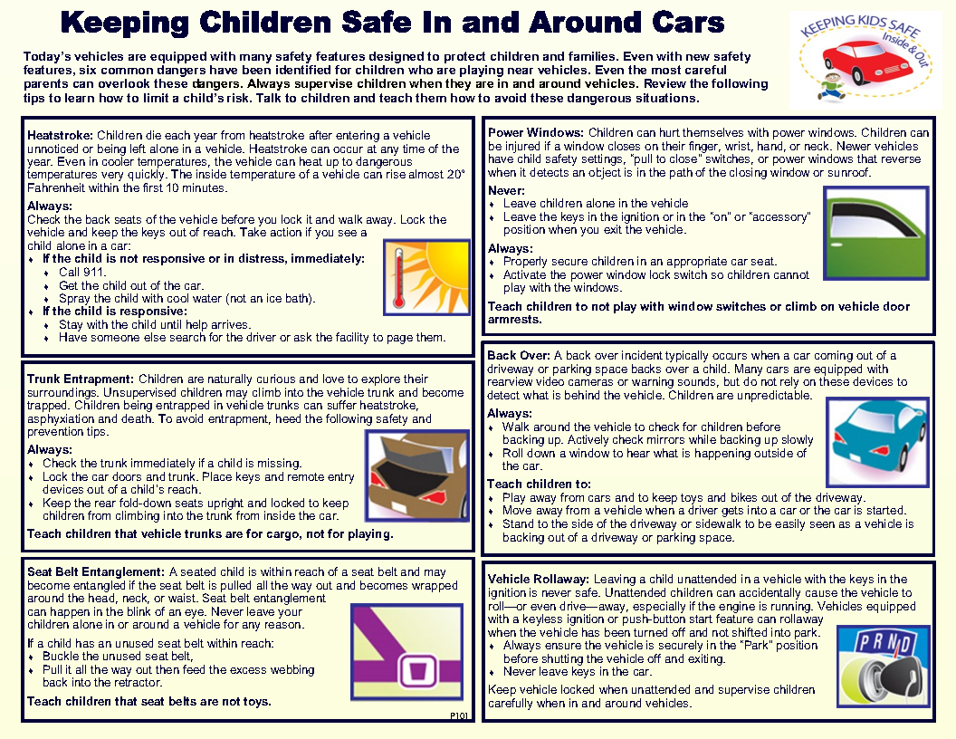 Keeping Kids Safe In and Around Cars - Kids - Safety