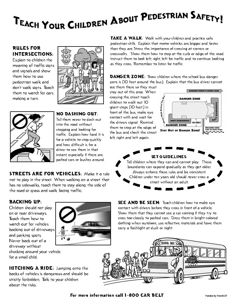 Road rules for pedestrians, Driver Training